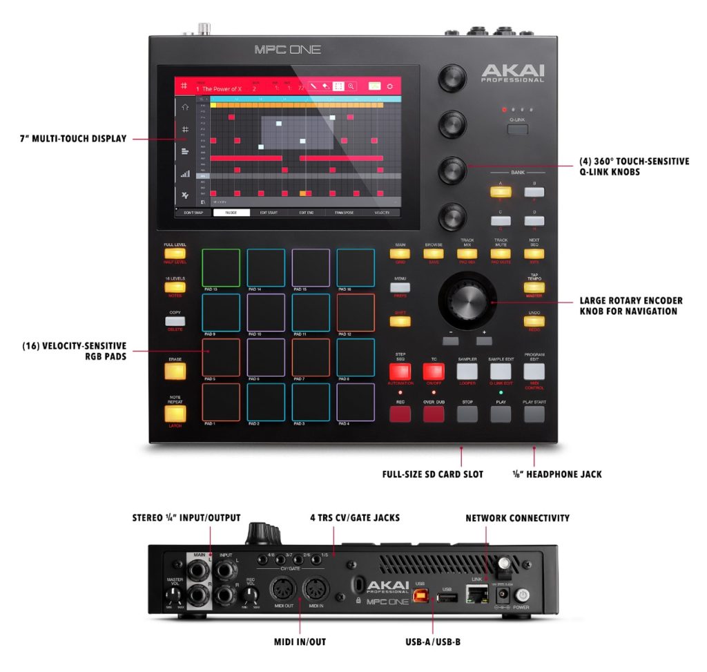 Akai MPC One Specifications