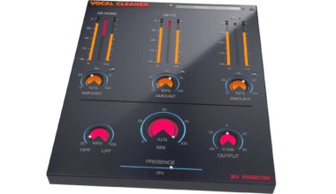 The top vocal processing plugin is Vocal Cleaner by W. A. Production